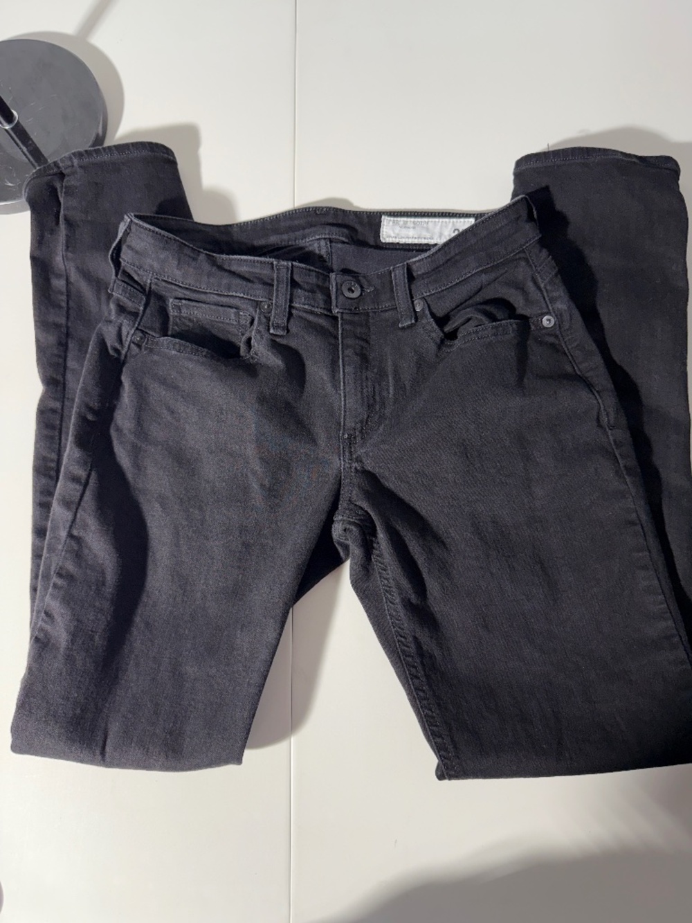 Rag & Bone Dylan Low Rise Boyfriend Black Jeans Size 25